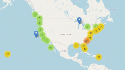 Screenshot of In-situ Ocean Color Optical Database